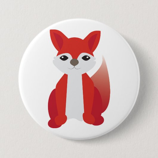Badge Rond 7,6 Cm Fox (Devant)
