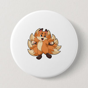 Badge Rond 7,6 Cm Fox