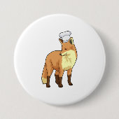 Badge Rond 7,6 Cm Fox as Cook (Devant)