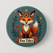 Badge Rond 7,6 Cm Fox Tales Boho Woodland Animal (Devant)