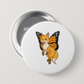 Badge Rond 7,6 Cm Fox with wing (Devant & derrière)