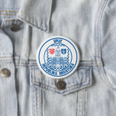 Badge Rond 7,6 Cm Fractionner l'Emblème arrondi (En situation)