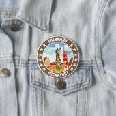 Badge Rond 7,6 Cm Francfort (En situation)