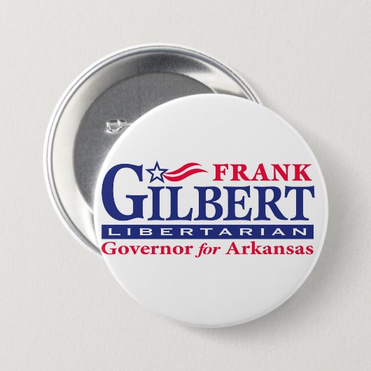 Badge Rond 7,6 Cm Frank Gilbert 3" (Devant & derrière)