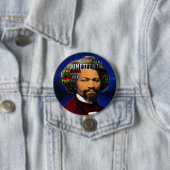 Badge Rond 7,6 Cm Frederick Douglass c1860s, Junetten Word Cloud (En situation)