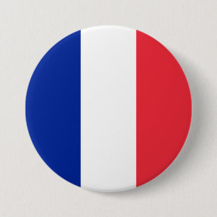 Badge Rond 7,6 Cm French Flag (France)
