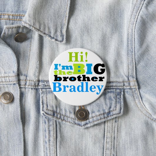 Badge Rond 7,6 Cm frère (En situation)