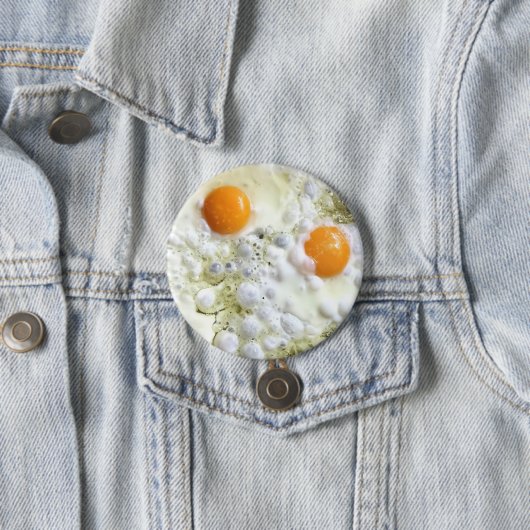 Badge Rond 7,6 Cm Fried eggs (En situation)