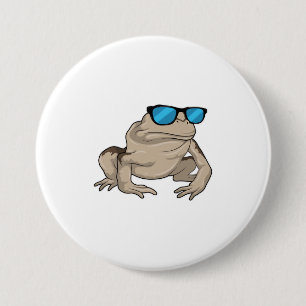 Badge Rond 7,6 Cm Frog Sung