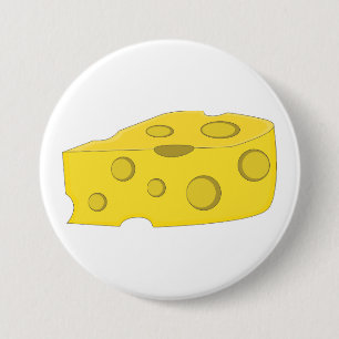 Badge Rond 7,6 Cm Fromage