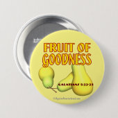 Badge Rond 7,6 Cm Fruit de bonté (Devant & derrière)