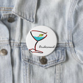 Badge Rond 7,6 Cm Funky martini rouge Bridesmaid Faveurs (En situation)