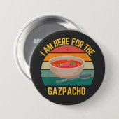 Badge Rond 7,6 Cm Funny Gazpacho (Devant & derrière)
