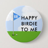 Badge Rond 7,6 Cm Funny Golf Anniversaire (Devant)