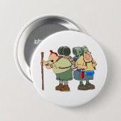 Badge Rond 7,6 Cm Funny Randonneurs Outdoor Adventure Camping Humour (Devant & derrière)