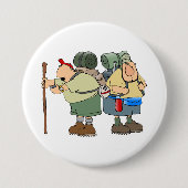 Badge Rond 7,6 Cm Funny Randonneurs Outdoor Adventure Camping Humour (Devant)
