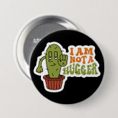 Badge Rond 7,6 Cm Funny Sarcastic Cactus (Devant & derrière)