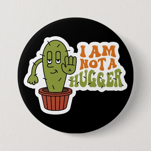 Badge Rond 7,6 Cm Funny Sarcastic Cactus (Devant)
