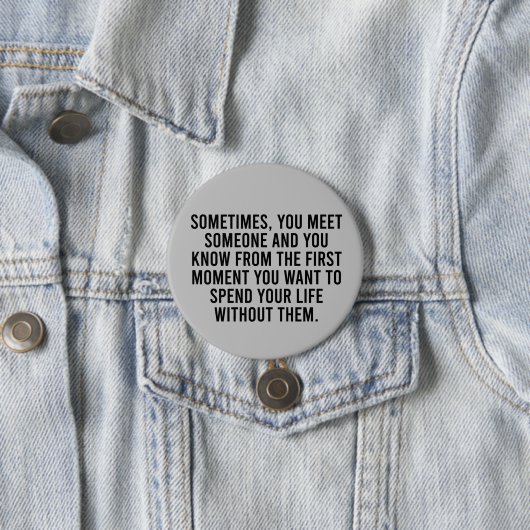 Badge Rond 7,6 Cm Funny Sarcastic Introvert Humour Dire (En situation)