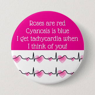 Badge Rond 7,6 Cm Funny Valentine's Day Nurse Doctor Button