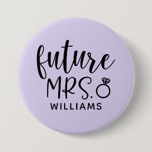 Badge Rond 7,6 Cm Futur Bouton du parti Mme Bachelorette