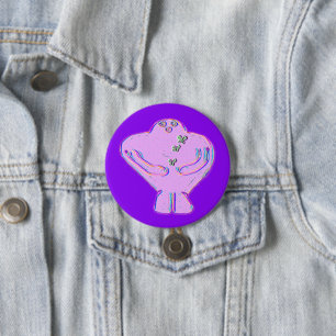 Badge Rond 7,6 Cm Gadol le Golem