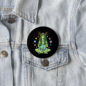 Badge Rond 7,6 Cm Gaia Mère Déesse Terre (En situation)