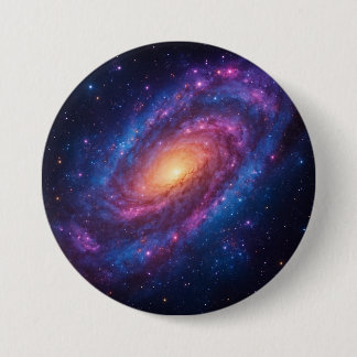 Badge Rond 7,6 Cm Galaxie