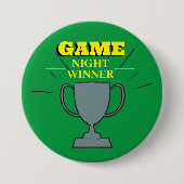 Badge Rond 7,6 Cm Game Night vainqueur Fun Trophée pour Party Champs (Devant)