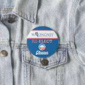 Badge Rond 7,6 Cm Gant "Wrongney" - l'Amérique mérite un meilleur (En situation)