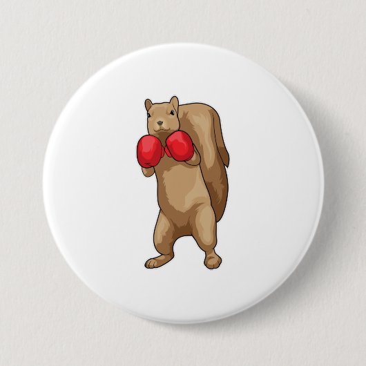 Badge Rond 7,6 Cm Gants de boîte à écureuil (Devant)