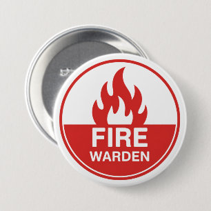 Badge Rond 7,6 Cm Garde contre les incendies