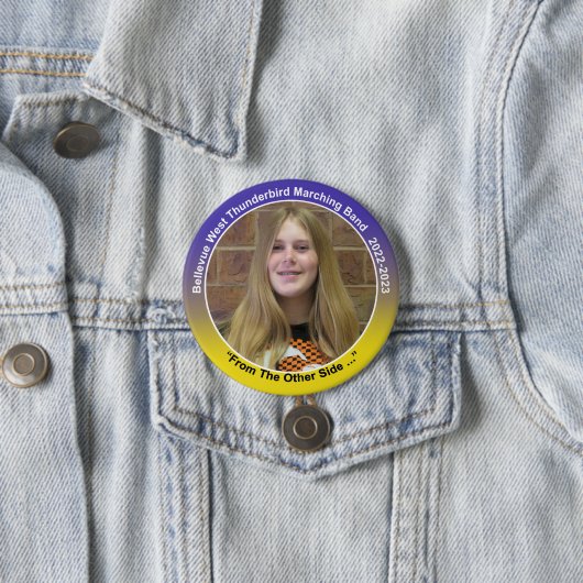 Badge Rond 7,6 Cm Garde Kay 10 (En situation)