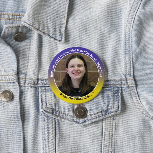 Badge Rond 7,6 Cm Garde Olivia 10 (En situation)