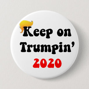 BADGE ROND 7,6 CM GARDEZ SUR TRUMPIN 2020 ! ! ! GRAND BOUTON #1 DE
