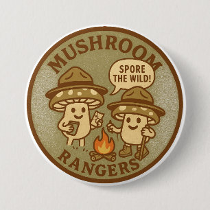 Badge Rond 7,6 Cm Gardiens des champignons Spore The Wild Aventure e