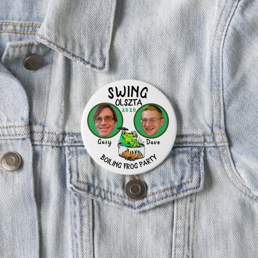 Badge Rond 7,6 Cm Gary Swing / Dave Olszta 2020 (En situation)