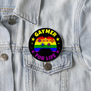 Badge Rond 7,6 Cm Gay Gaymer Pour Contrôleur Drapeau De Fierté De Vi