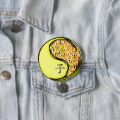 Badge Rond 7,6 Cm Gémeaux & Rat de feu (En situation)