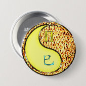 Badge Rond 7,6 Cm Gémeaux & Serpent de feu (Devant & derrière)