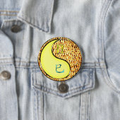 Badge Rond 7,6 Cm Gémeaux & Serpent de feu (En situation)