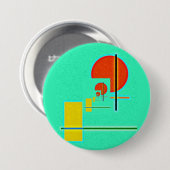 Badge Rond 7,6 Cm Géométrie abstraite (Devant & derrière)