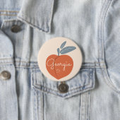 Badge Rond 7,6 Cm Georgia Peach (En situation)