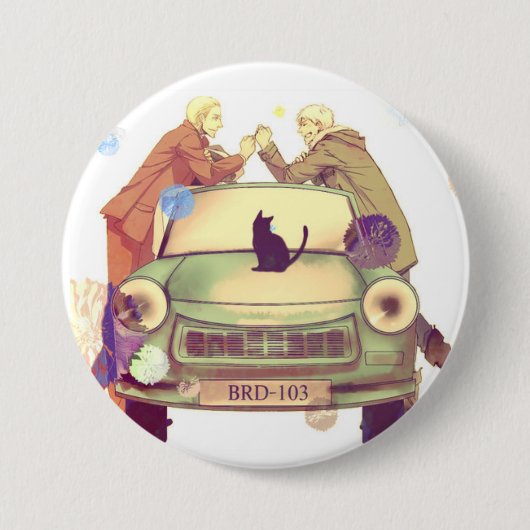 Badge Rond 7,6 Cm Germancest - Hetalia (Devant)