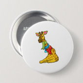 Badge Rond 7,6 Cm Girafe (Devant & derrière)