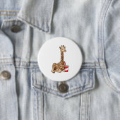 Badge Rond 7,6 Cm Girafe avec boisson (En situation)