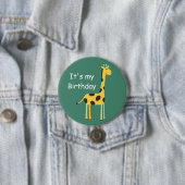 Badge Rond 7,6 Cm Girafe mignonne (En situation)