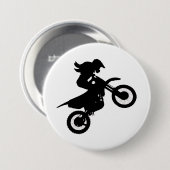 Badge Rond 7,6 Cm Girl Dirt Bike (Devant & derrière)