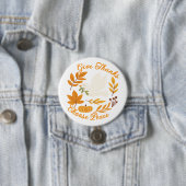 Badge Rond 7,6 Cm 'Give Thanks, Choose Peace' Button (En situation)