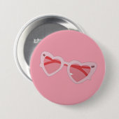 Badge Rond 7,6 Cm Glasses (Devant & derrière)
